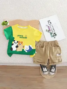 StyleCast x Revolte Boys Printed T-shirt with Shorts