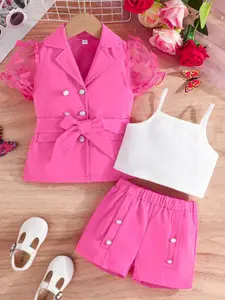 StyleCast x Revolte Girls Shoulder Strap Top with Shorts