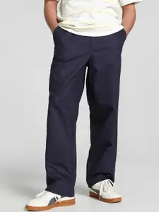 Puma Men Relaxed Fit Mid-Rise Regular Trousers