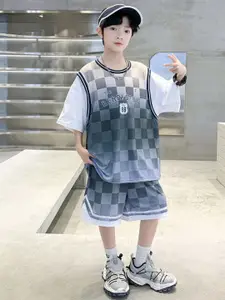 StyleCast x Revolte Boys Printed T-shirt With Shorts