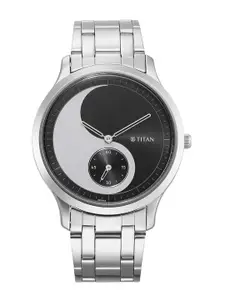 Titan Men Dial & Stainless Steel Bracelet Style Straps Analogue Watch