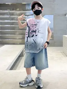 StyleCast x Revolte Boys Printed T-shirt with Shorts