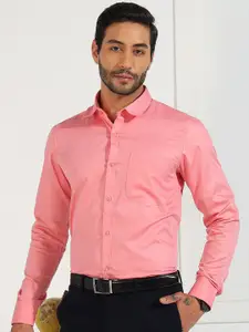 INVICTUS Classic Spread Collar Pure Cotton Formal Shirt