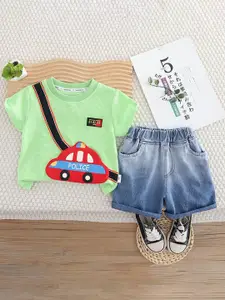 StyleCast x Revolte Boys Printed T-shirt with Shorts