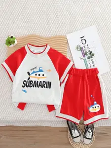 StyleCast x Revolte Boys Printed T-shirt with Shorts