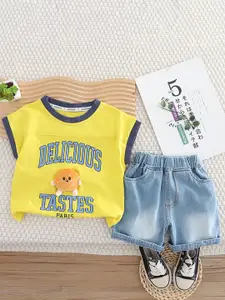 StyleCast x Revolte Boys Printed T-shirt with Shorts