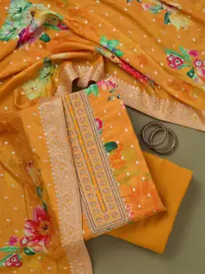 Koskii  Zariwork Dola Silk Unstitched Salwar Suit