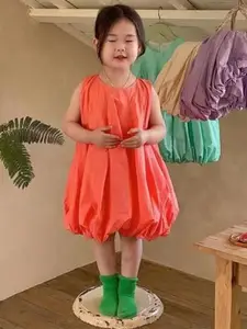 StyleCast x Revolte Girl Balloon Midi Cotton Dress