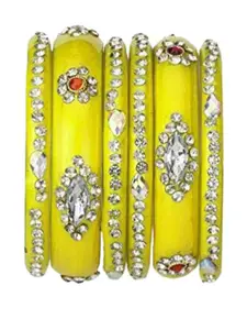 SOMIL Yellow Alloy Bangle