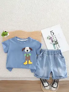 StyleCast x Revolte Boys Printed T-shirt with Shorts Clothing Set