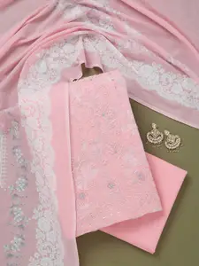 Koskii Ethnic Motifs Embroidered Unstitched Dress Material