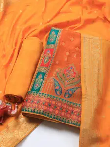 Meena Bazaar Paisley Woven Design Unstitched Dress Material