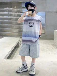 StyleCast x Revolte Boys Printed T-shirt with Shorts