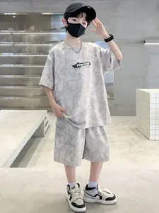 StyleCast x Revolte Boys Dyed T-shirt with Shorts Clothing Set