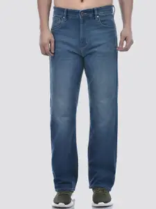 Numero Uno Men Wide Leg High-Rise Light Fade Stretchable Jeans