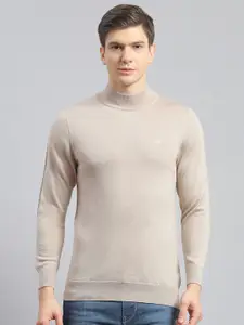 Monte Carlo Men Woollen Mock Neck Pullover
