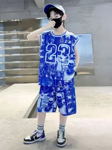 StyleCast x Revolte Boys Printed T-shirt with Shorts