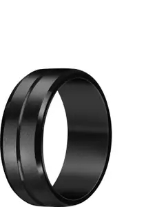 NEERAJYOTI Men Alloy Black Finger Ring