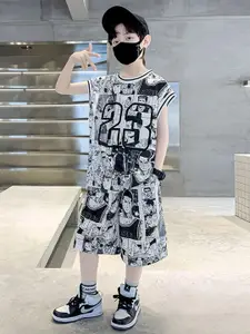 StyleCast x Revolte Boys Printed T-shirt with Shorts