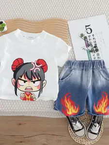 StyleCast x Revolte Boys Printed T-shirt with Shorts