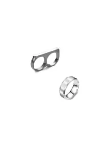 NEERAJYOTI Men Set of 2 Finger Ring