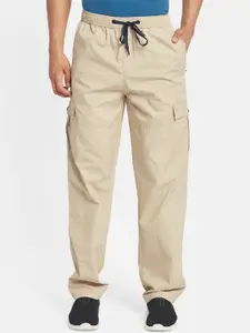 Octave Men Cotton Mid-Rise Track Pants