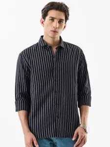 Snitch Multi Striped Pure Cotton Semiformal Shirt