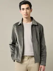 Arrow Spread Collar Bomber Jacket