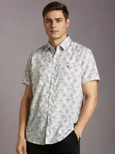 Louis Philippe Sport Men Tropical Printed Half Sleeves Casual Shirt