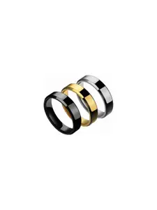 NEERAJYOTI Men Alloy Finger Ring  Set of 3