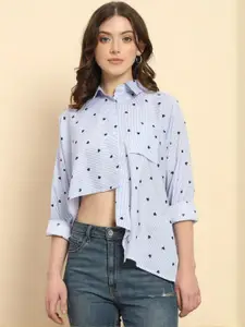 CORSICA Women Classic Multi Stripes Printed Casual Shirt