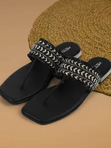 Metro Women T-Strap Flats