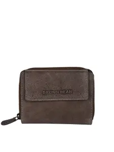 BROWN BEAR Women Womens Long Zip Wallet Stylish German Nappa Leather RFID Blocking