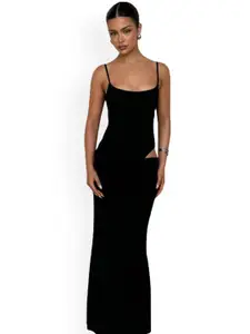 MIAKEE Shoulder Strap Bodysuit With Skirt Co-Ords