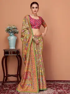 Sangria Floral Printed Saree