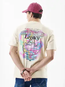 Snitch Men Graphic Printed Round Neck Cotton T-shirt