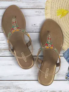 Metro Women Embellished One Toe Flats