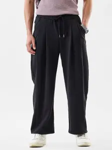 Snitch Black Mid-Rise Relaxed Fit Trouser