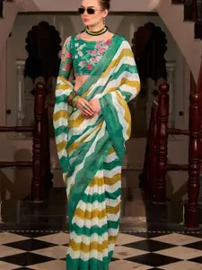 DEVATITHI Women Striped Zari Saree