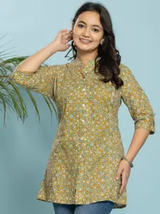 INDYES Women Abstract Printed Kurta