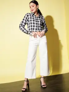CORSICA Women Classic Gingham Checks Checked Casual Shirt