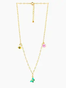 SWASHAA Girls Gold-Plated Necklace
