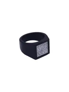 NEERAJYOTI Men Brass Zircon Finger Ring