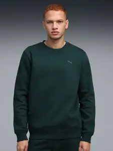 Puma Essential Elevated Logo Men Crew-Neck Sweatshirt