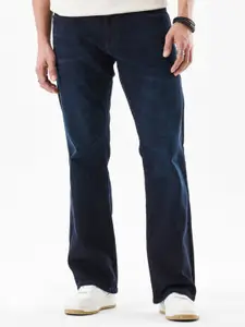 Snitch Men Indigo Mid-Rise Bootcut Jeans