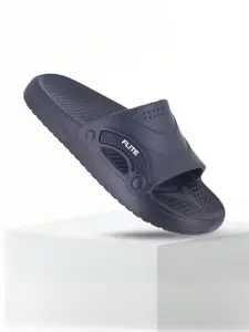 FLITE Men Black Rubber Sliders