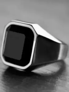 NEERAJYOTI Men Silver Finger Ring