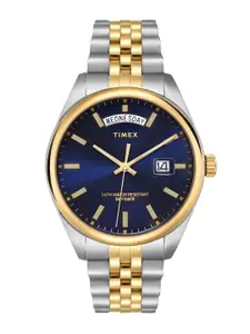 Timex Men Dial & Stainless Steel Straps Analogue Date Aperture Watch TWEG27100