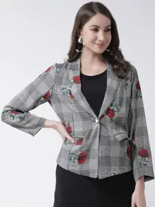 KASSUALLY Checked Single-Breasted Blazers