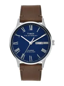 Timex Men Round Dial & Leather Straps Analogue Chronograph Watch TWEG26502